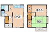 西浦賀三丁目貸家 2DKの間取り