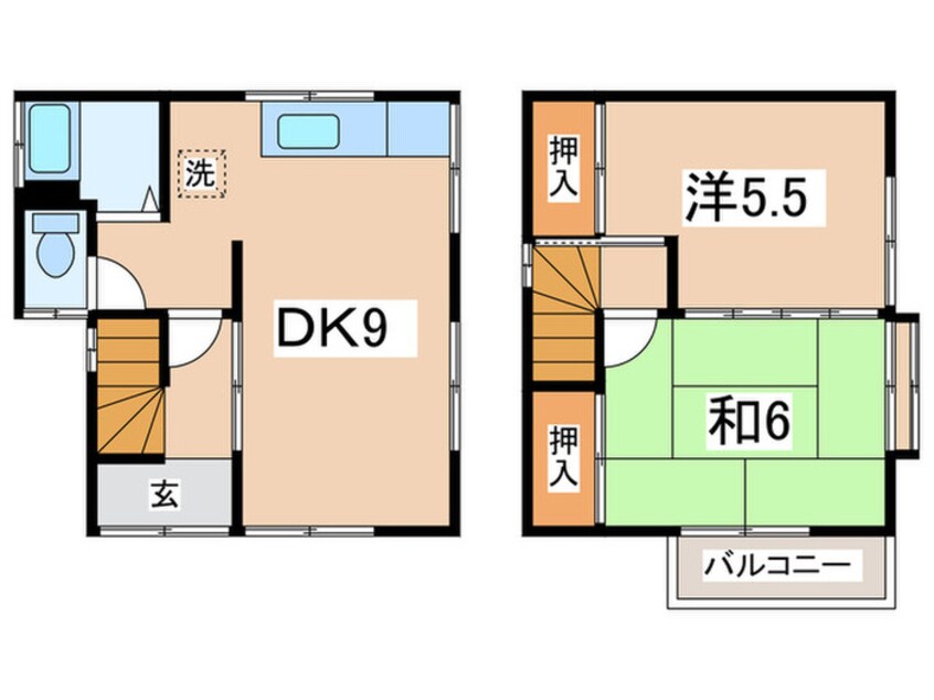 間取図 西浦賀三丁目貸家