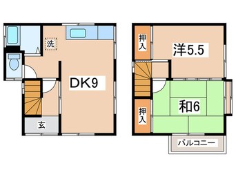 間取図 西浦賀三丁目貸家