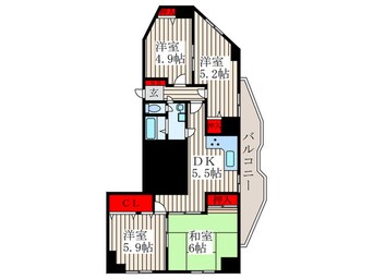 間取図 東西ビル