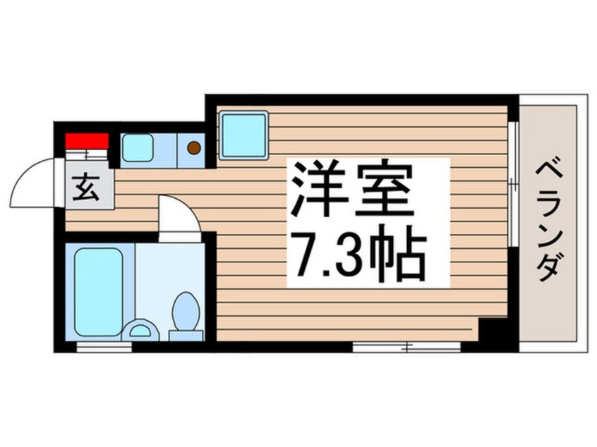 間取図 パレスフイ－ルド南八幡