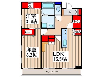 間取図 クレイノクレイン　ヒルズ