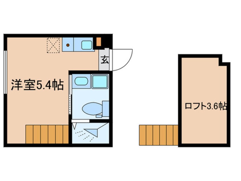 間取図 仮)松島四丁目③Bコーポ