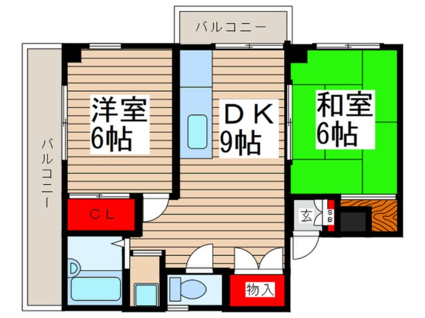 間取図 ドミ－ル２０世紀ヶ丘