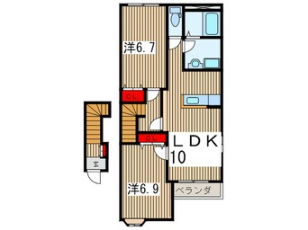 間取図 ラ・ベレ－ザ