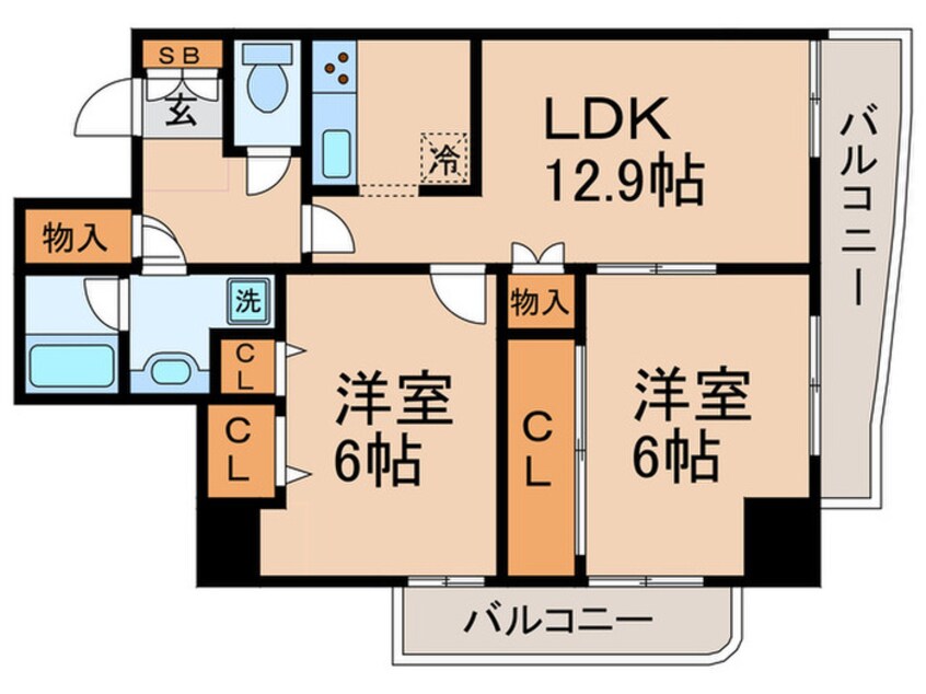 間取図 センテニアルタワー