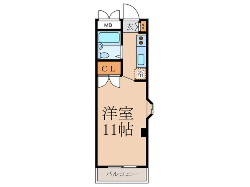 間取図 マヌワ－ルサギノミヤⅠ