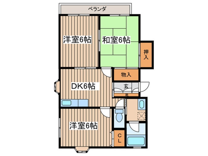 間取り図 メゾンスズキ B