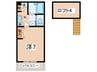 ランドヒルズ三ツ沢Ａ棟 1Kの間取り