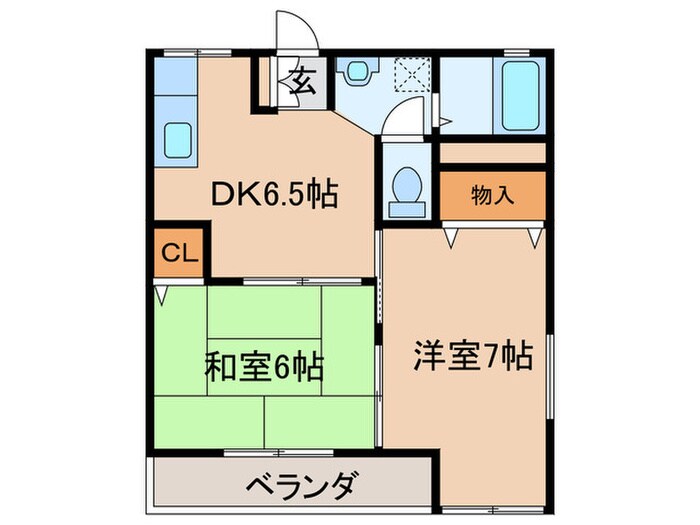 間取り図 第２サンハイツ市川