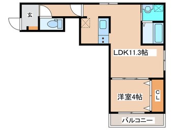 間取図 エクレール松が枝