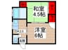 こじまマンション 2DKの間取り