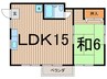 サンパティック大町 1LDKの間取り