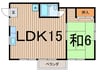 サンパティック大町 1LDKの間取り