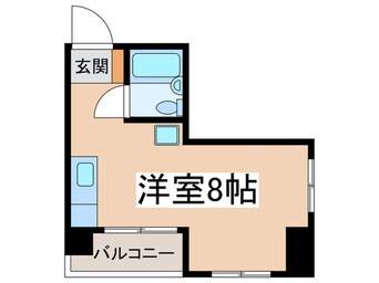 間取図 鳥越尾形シャルム（504）