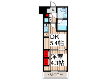 間取図 ｻﾞ･ﾌﾟﾚﾐｱﾑｷｭｰﾌﾞG潮見（102）