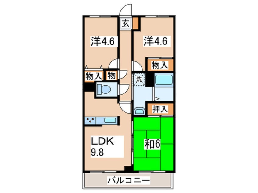 間取図 レガートたまプラーザ
