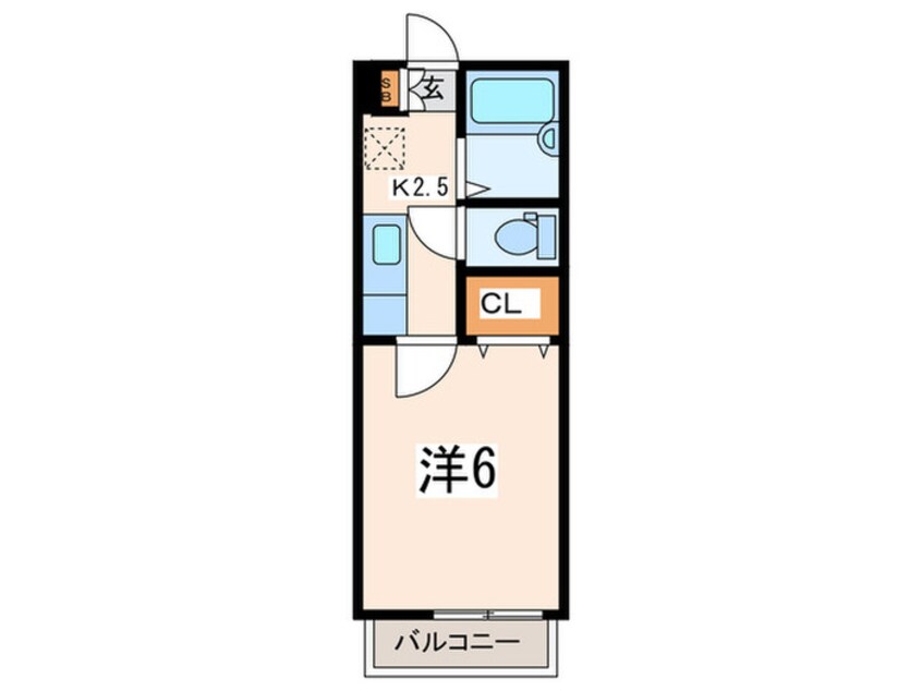 間取図 シ－ドリ－フ岡沢