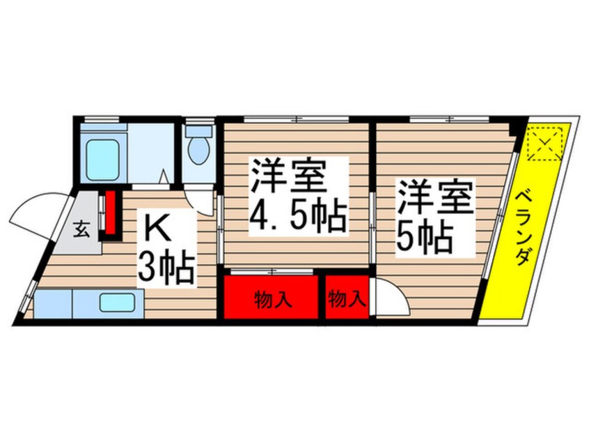 間取図 八幡サンハイツ