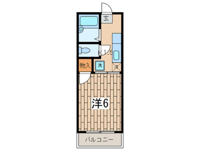 間取図 フラッツ横浜２