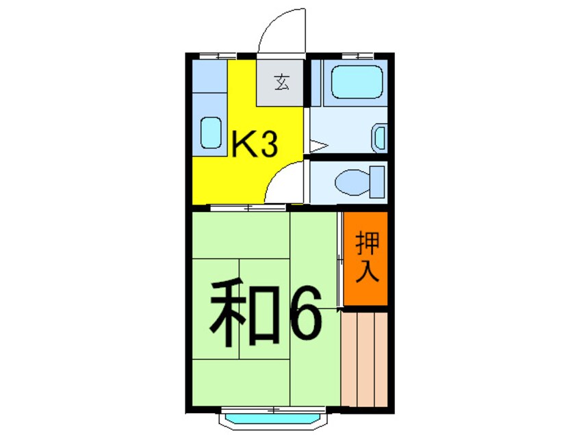 間取図 ハイムロ－ゼ