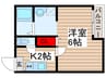 Ｆｒｅｅｓｉａ　ｃｏｕｒｔ 1Kの間取り