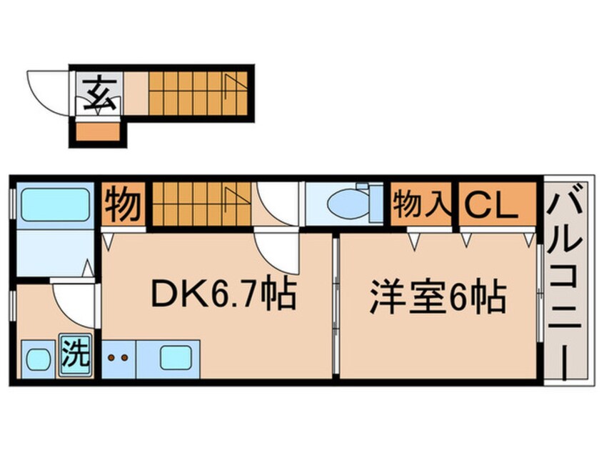 間取図 レガロ南水元