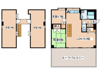間取図 シルヴァン中原