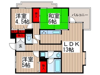 間取図 リズ市川平田