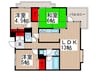リズ市川平田 3LDKの間取り