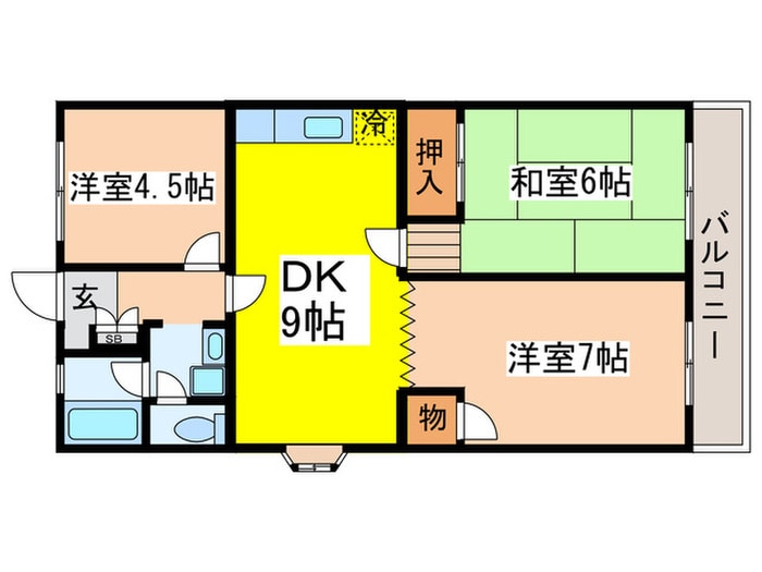間取り図 グリ－ンハイツ