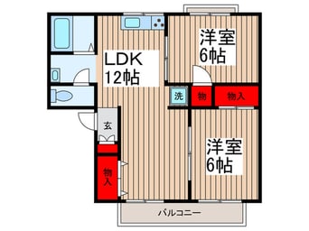 間取図 サニ－コ－トおゆみ野
