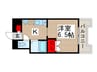 サフィールフォーレ６５ 1Kの間取り