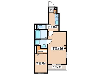 間取図 エテルノ　プラシード