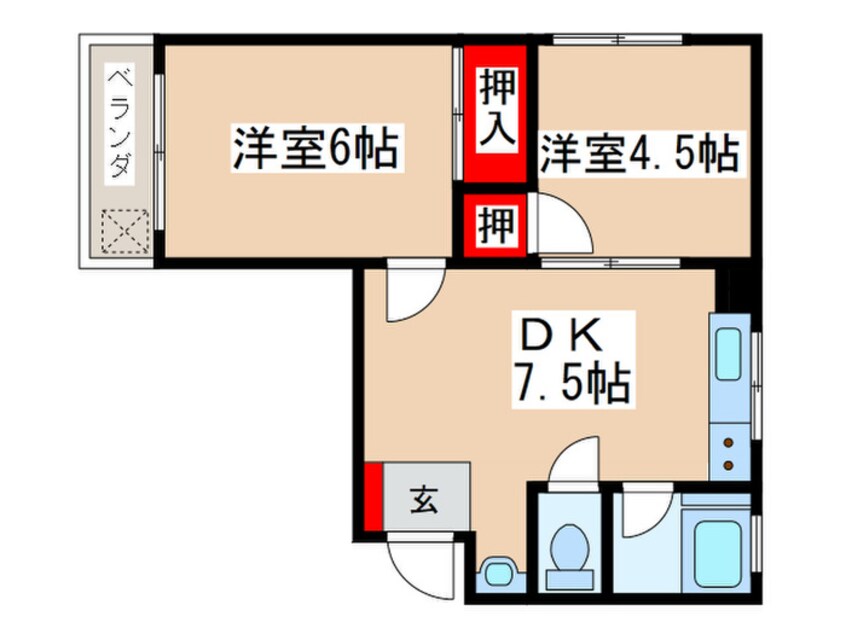 間取図 オンワ－ドマンション