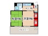オンワ－ドマンション 2Kの間取り