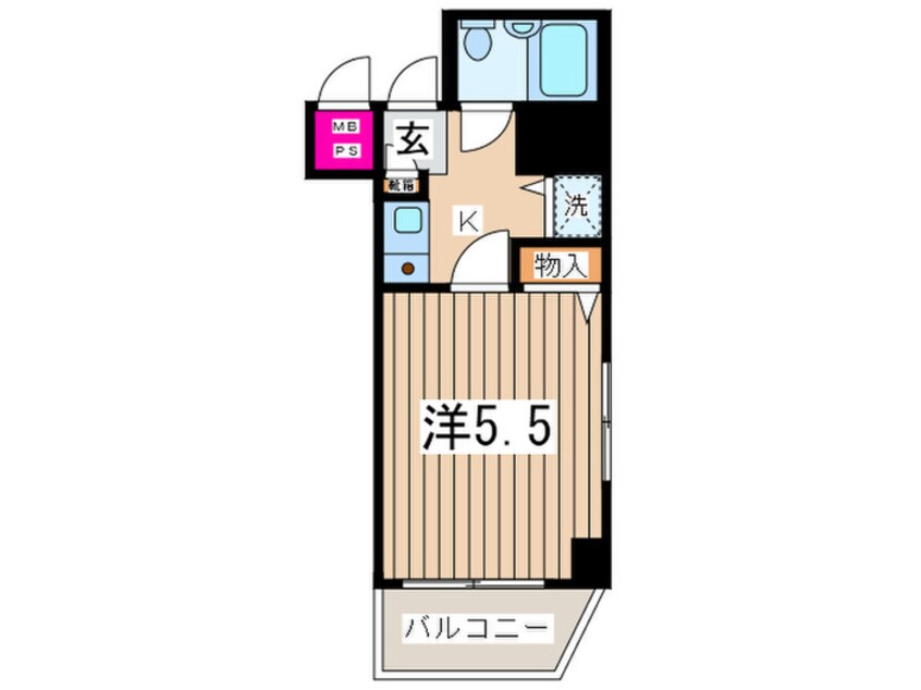 間取図 横須賀中央ﾀﾞｲｶﾝﾌﾟﾗｻﾞｼﾃｨ１(208)