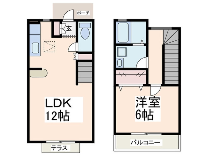 間取図 ベルデュールエダＡ
