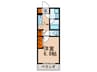 Bellus Vita 1Kの間取り