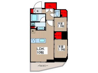 間取図 コンフォリア新御徒町