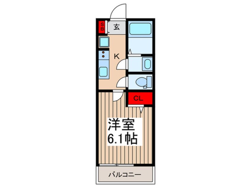 間取図 Will Elfe東川口