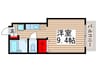マ－メイド 1Rの間取り