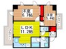 グランディール本町西 2LDKの間取り