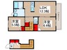 メゾンラフォーレＢ棟 2LDKの間取り