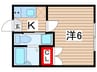 フローラ西小岩 1Kの間取り