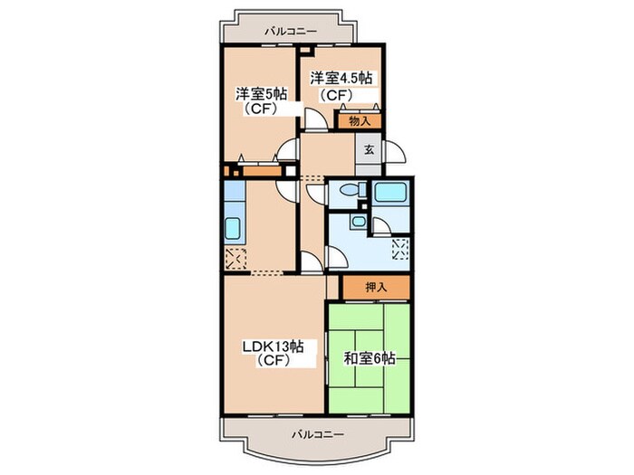 間取り図 セ－ドルはだの