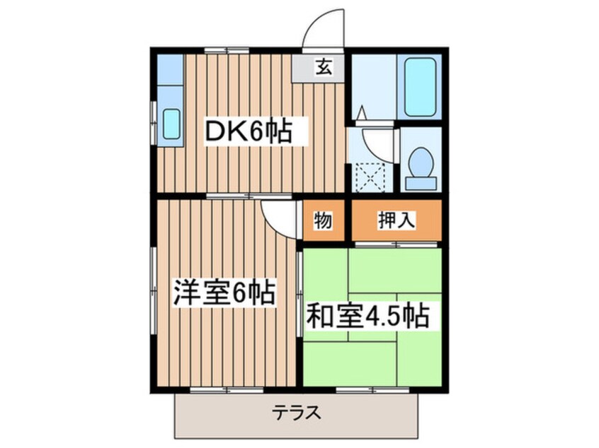 間取図 グリ－ンシャトレ湘南Ａ