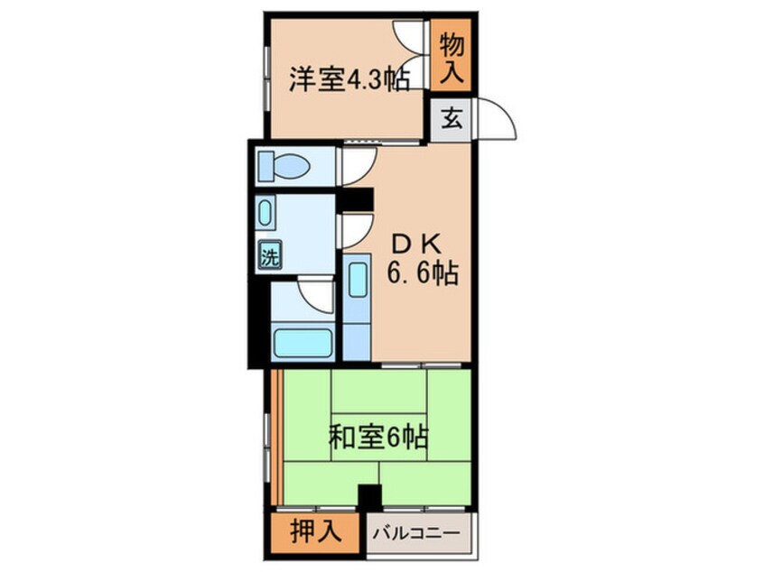 間取図 メゾンピレネ