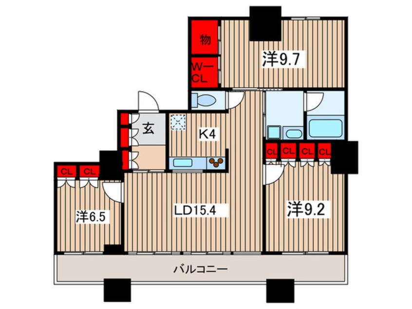 間取図 THE TOKYO TOWERS MID TOWER(5F)