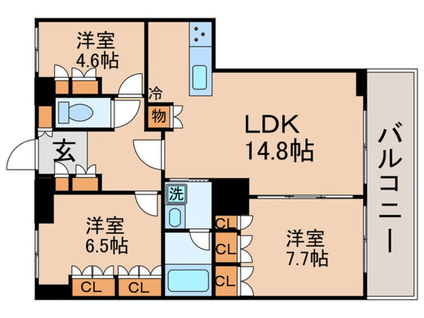 間取図 THE TOKYO TOWERS MID TOWER(5F)